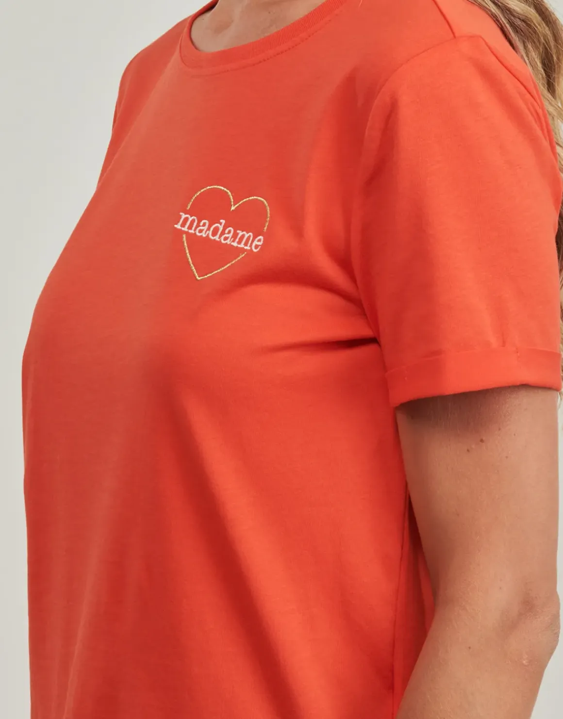 Only - ONLBEATE LIFE S/S HEART TOP CS JRS