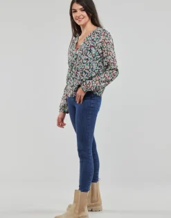 Only - ONLDANIELLE FR L/S V-NECK LUREX TOP PTM