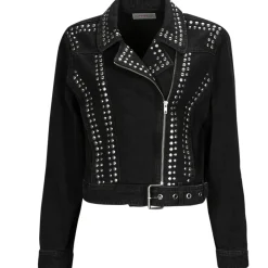 Only - ONLGILLA LS STUD DNM BIKER JACKET CRO