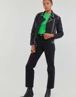 Only - ONLGILLA LS STUD DNM BIKER JACKET CRO
