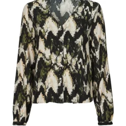 Only - ONLJESSIE FR L/S BUTTON TOP CS PTM