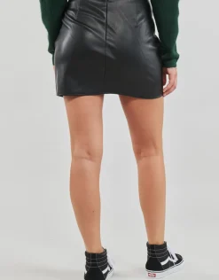 Only - ONLLENI FAUX LEATHER SLIT SKIRT PNT
