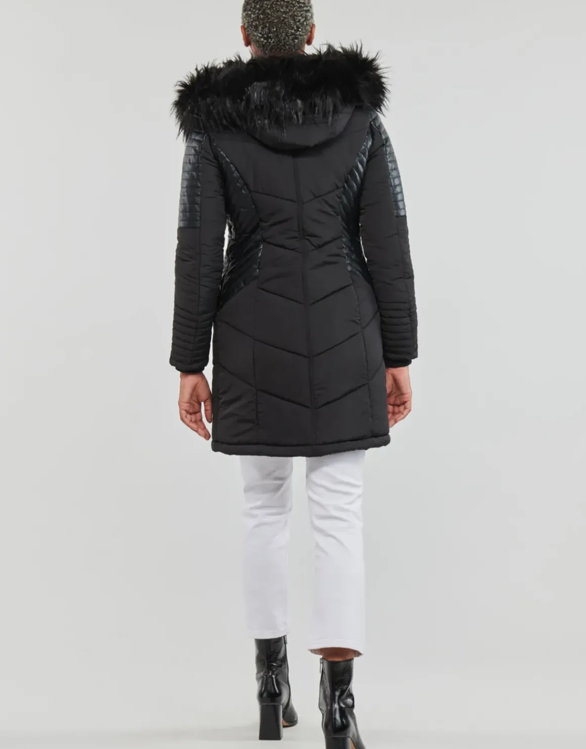 Only - ONLNEWLINETTE FUR HOOD COAT OTW