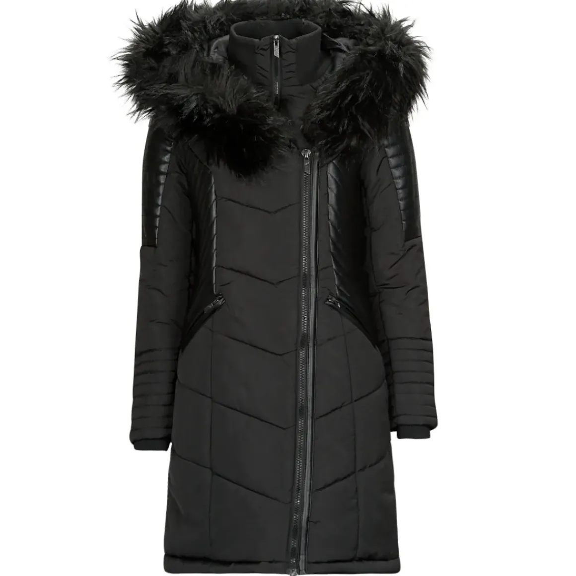 Only - ONLNEWLINETTE FUR HOOD COAT OTW
