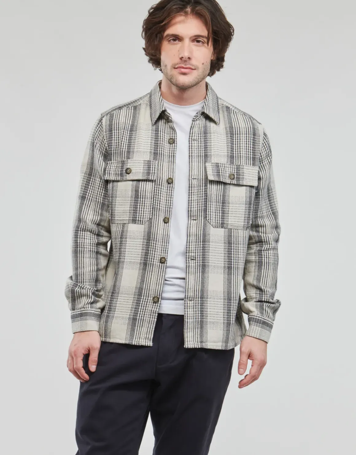 Only & Sons - ONSSCOTT LS CHECK FLANNEL OVERSHIRT 4162