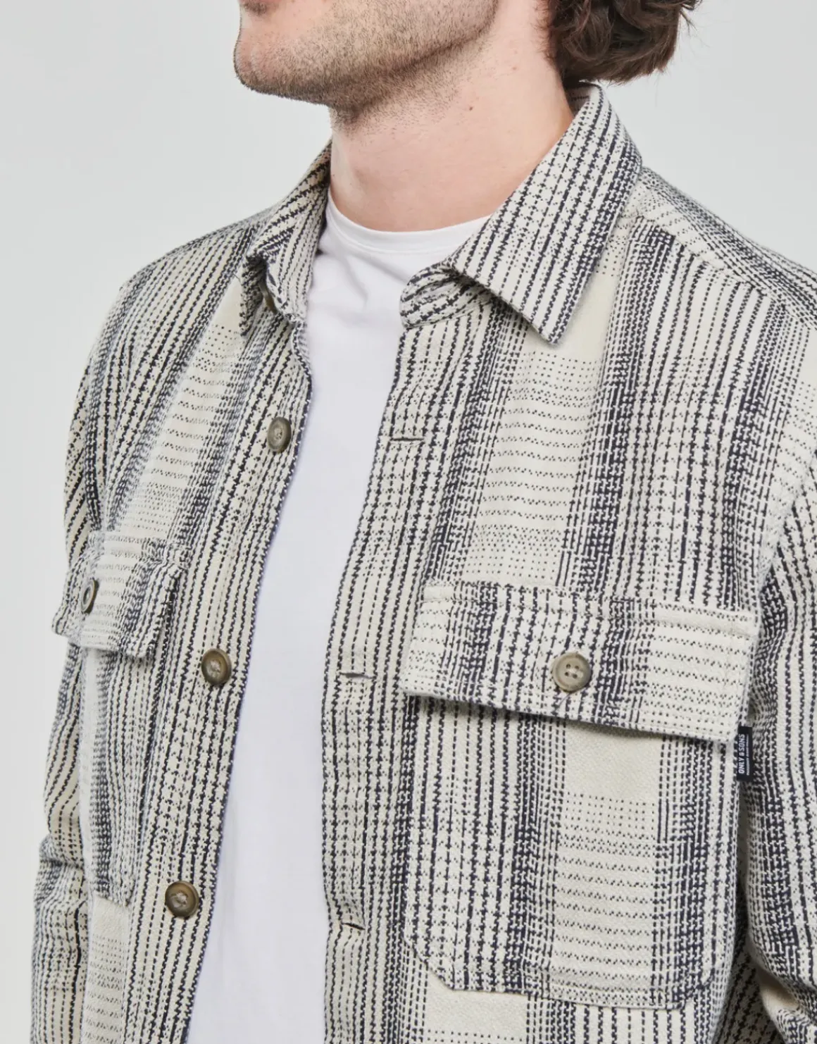 Only & Sons - ONSSCOTT LS CHECK FLANNEL OVERSHIRT 4162