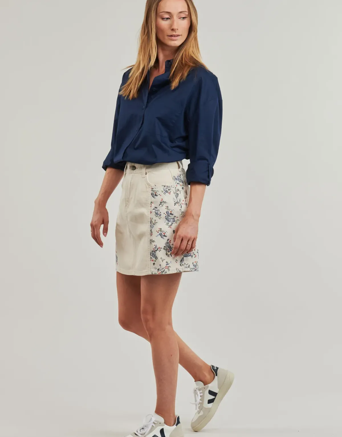 Pepe jeans - MINI SKIRT HW PAISLEY