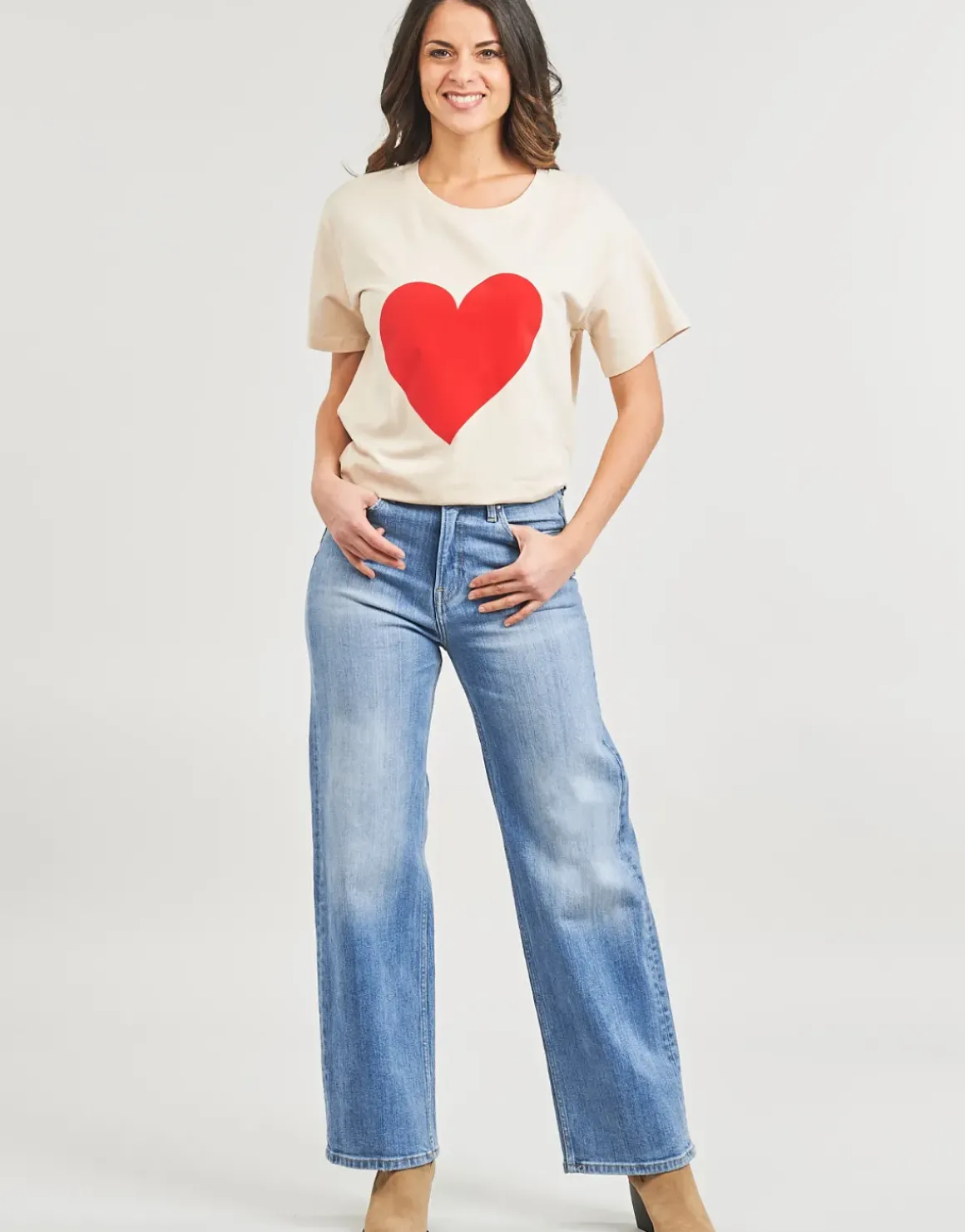 Pepe jeans - WIDE LEG JEANS UHW
