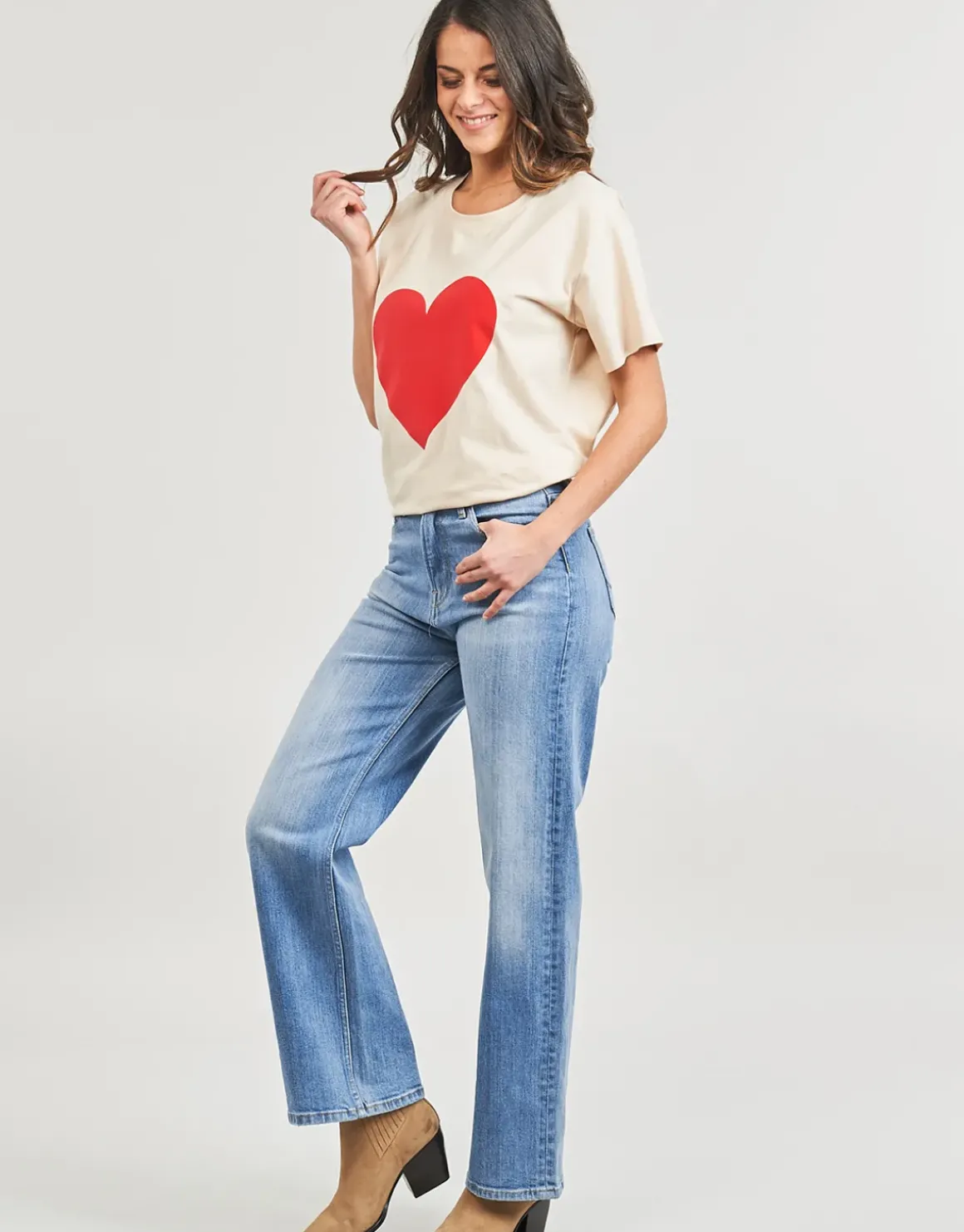 Pepe jeans - WIDE LEG JEANS UHW