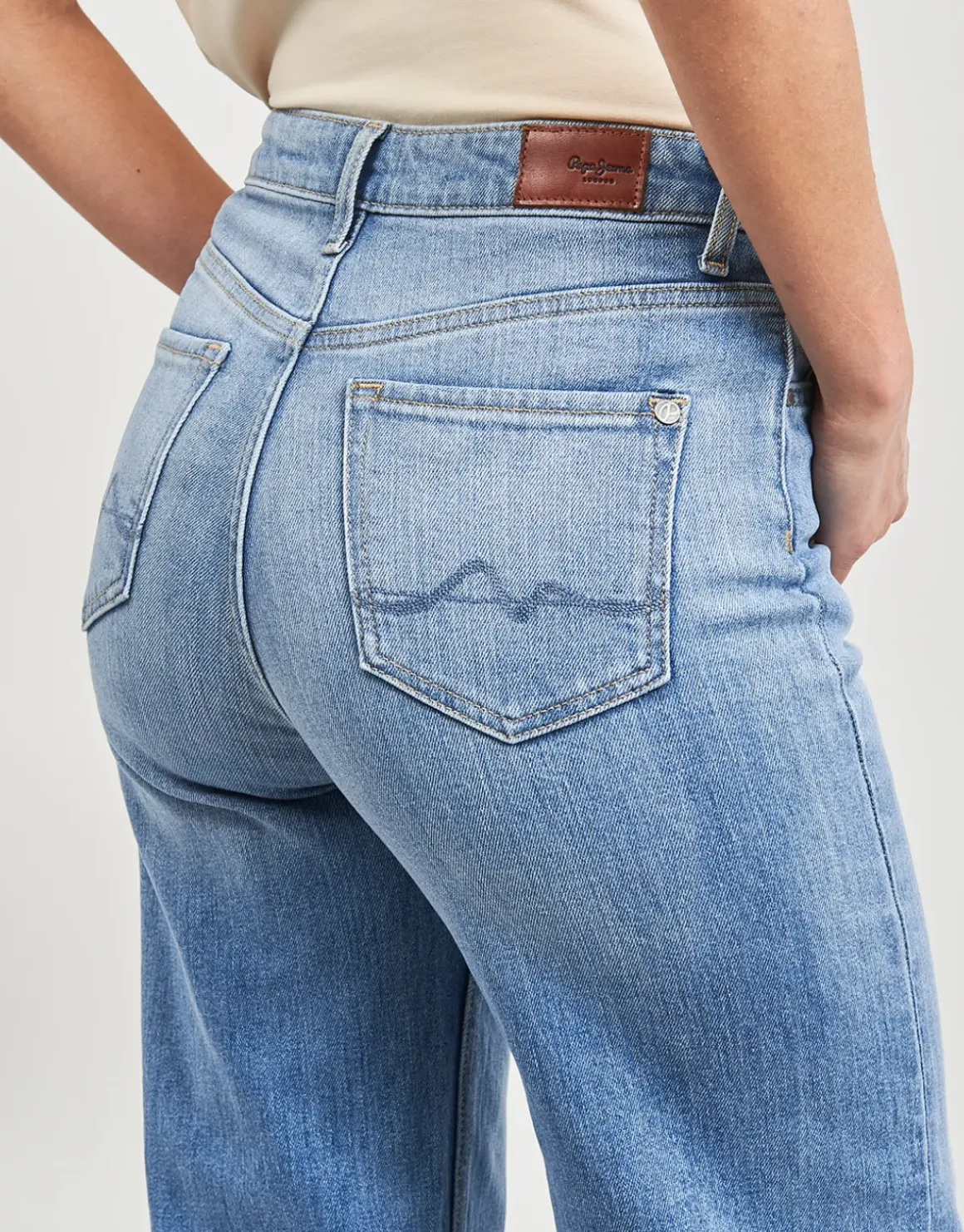 Pepe jeans - WIDE LEG JEANS UHW