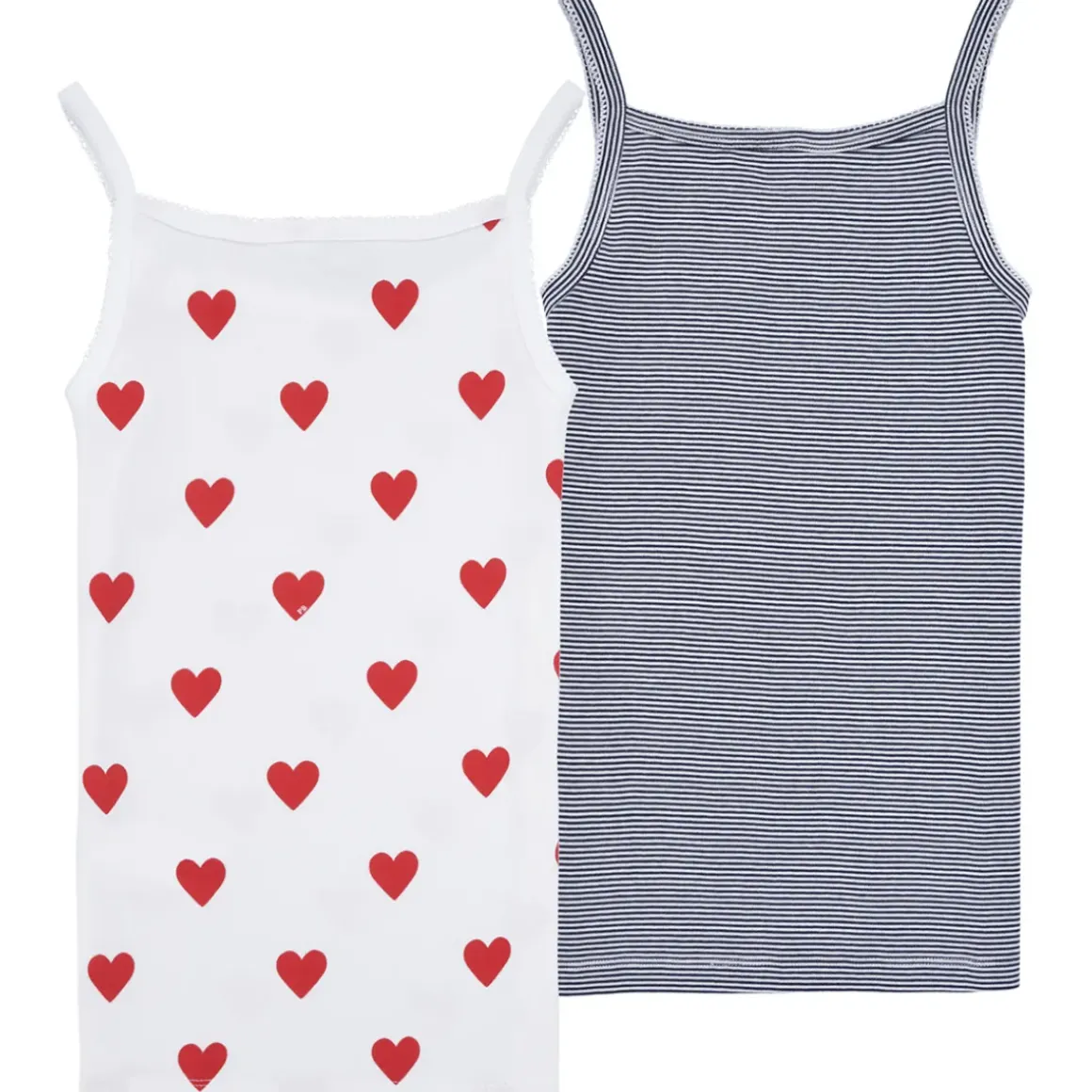 Petit Bateau - LOT X2 DEBARDEUR
