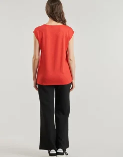 Pieces - PCBILLO TEE LUREX STRIPES