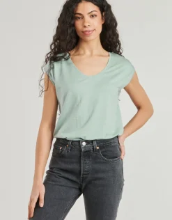 Pieces - PCBILLO TEE LUREX STRIPES