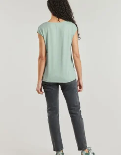 Pieces - PCBILLO TEE LUREX STRIPES