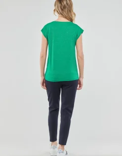 Pieces - PCBILLO TEE LUREX STRIPES