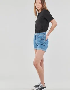 Pieces - PCRIA SS FOLD UP SOLID TEE