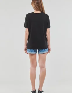 Pieces - PCRIA SS FOLD UP SOLID TEE