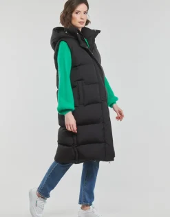 Superdry - LONGLINE HOODED PUFFER GILET