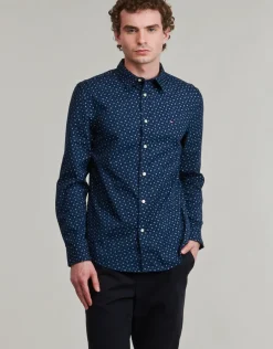 Tommy Hilfiger - FLEX POPLIN AOP SF SHIRT