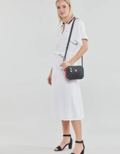 Tommy Hilfiger - GBL STP FLARE MIDI POLO DRESS SS