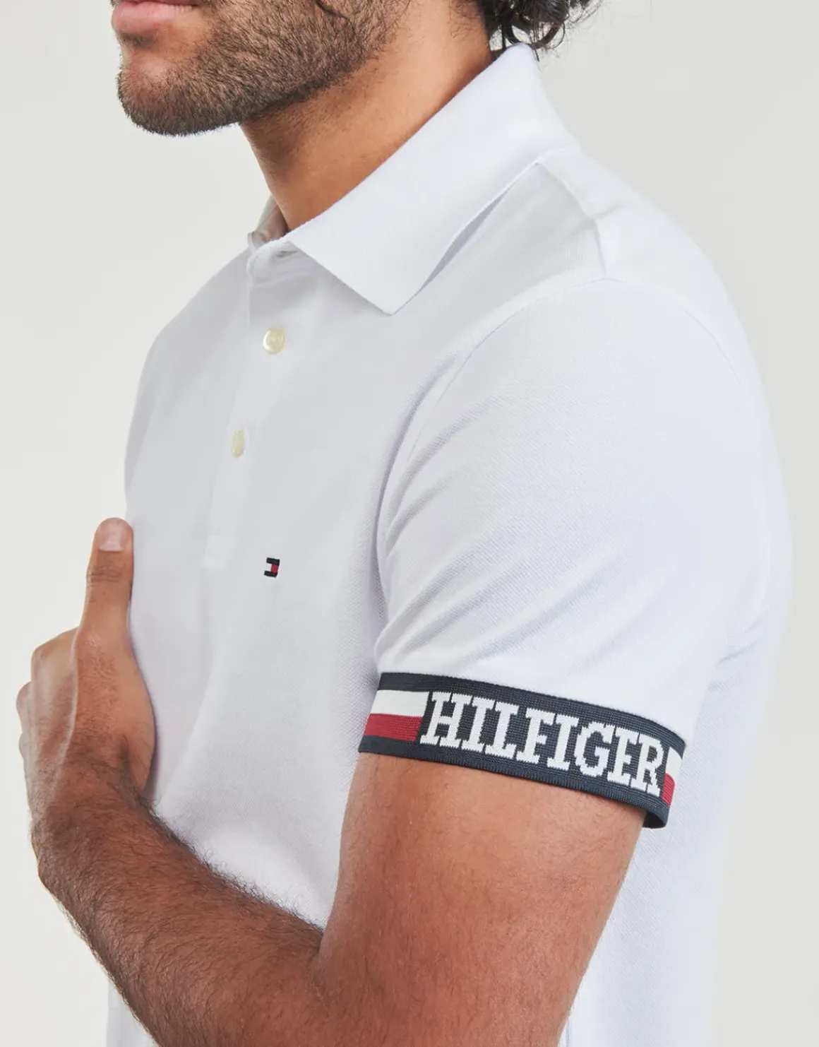 Tommy Hilfiger - MONOTYPE FLAG CUFF SLIM FIT POLO