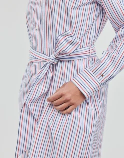 Tommy Hilfiger - ORG CO GBL STP KNEE SHIRT DRESS