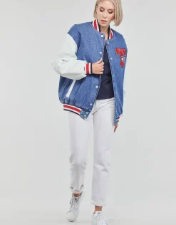 Tommy Jeans - DENIM LETTERMAN JACKET DF7018