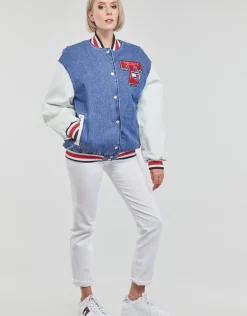Tommy Jeans - DENIM LETTERMAN JACKET DF7018