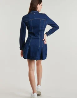 Tommy Jeans - DENIM PLEATED TRUCKER DRESS