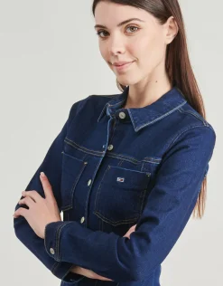 Tommy Jeans - DENIM PLEATED TRUCKER DRESS