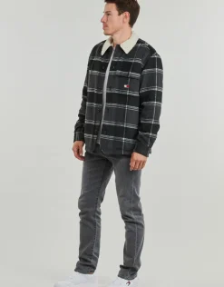 Tommy Jeans - TJM CHECK SHERPA OVERSHIRT EXT