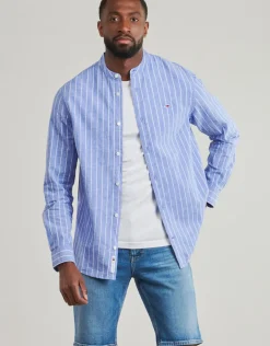 Tommy Jeans - TJM LINEN MIX BND STP SHRT EXT