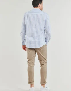 Tommy Jeans - TJM MAO STRIPE LINEN BLEND SHIRT