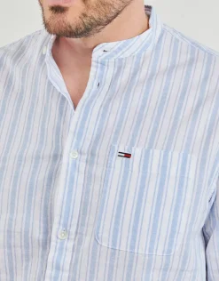 Tommy Jeans - TJM MAO STRIPE LINEN BLEND SHIRT