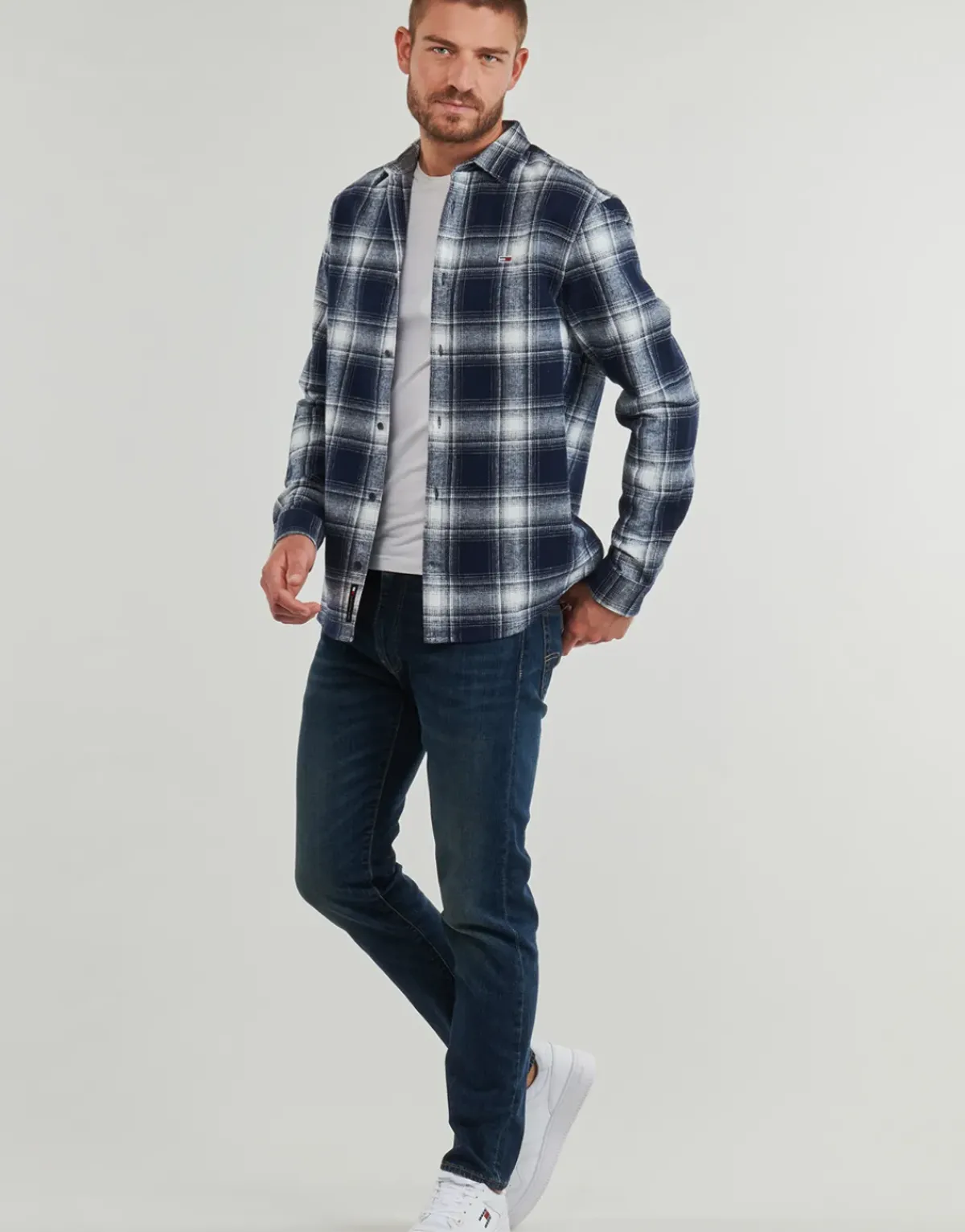 Tommy Jeans - TJM REG CHECK FLANNEL SHIRT EXT