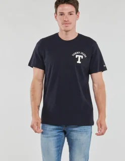 Tommy Jeans - TJM REG CURVED LETTERMAN TEE
