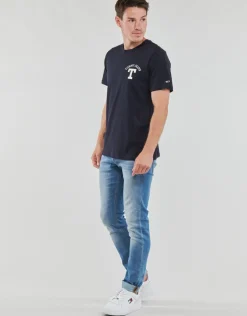 Tommy Jeans - TJM REG CURVED LETTERMAN TEE