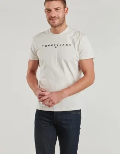 Tommy Jeans - TJM REG LINEAR LOGO TEE EXT