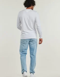 Tommy Jeans - TJM SLIM LINEAR CHST L/S TEE EXT