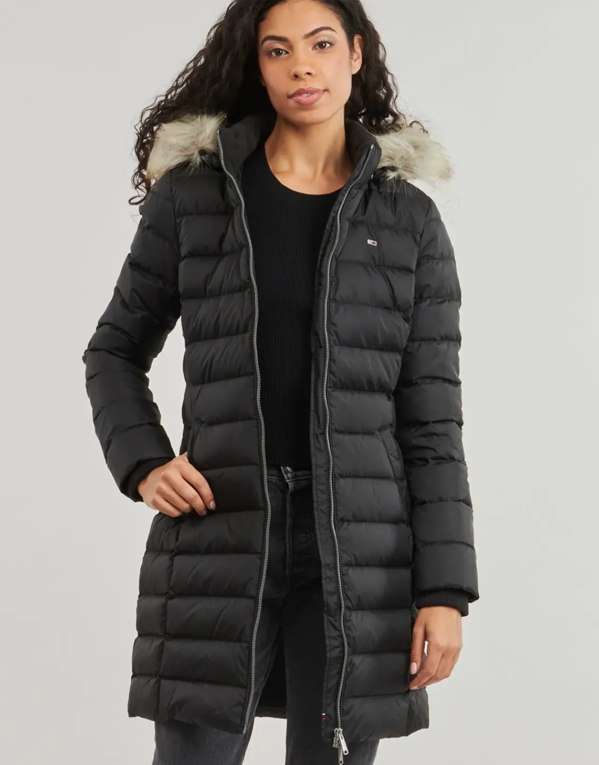 Tommy Jeans - TJW ESSENTIAL HOODED DOWN COAT