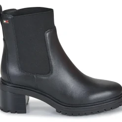 Tommy Hilfiger - FLAG MID HEEL LEATHER CHELSEA