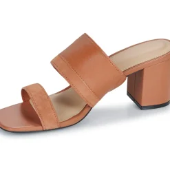 Tommy Hilfiger - LEATHER & SUEDE BLOCK HEEL MULE