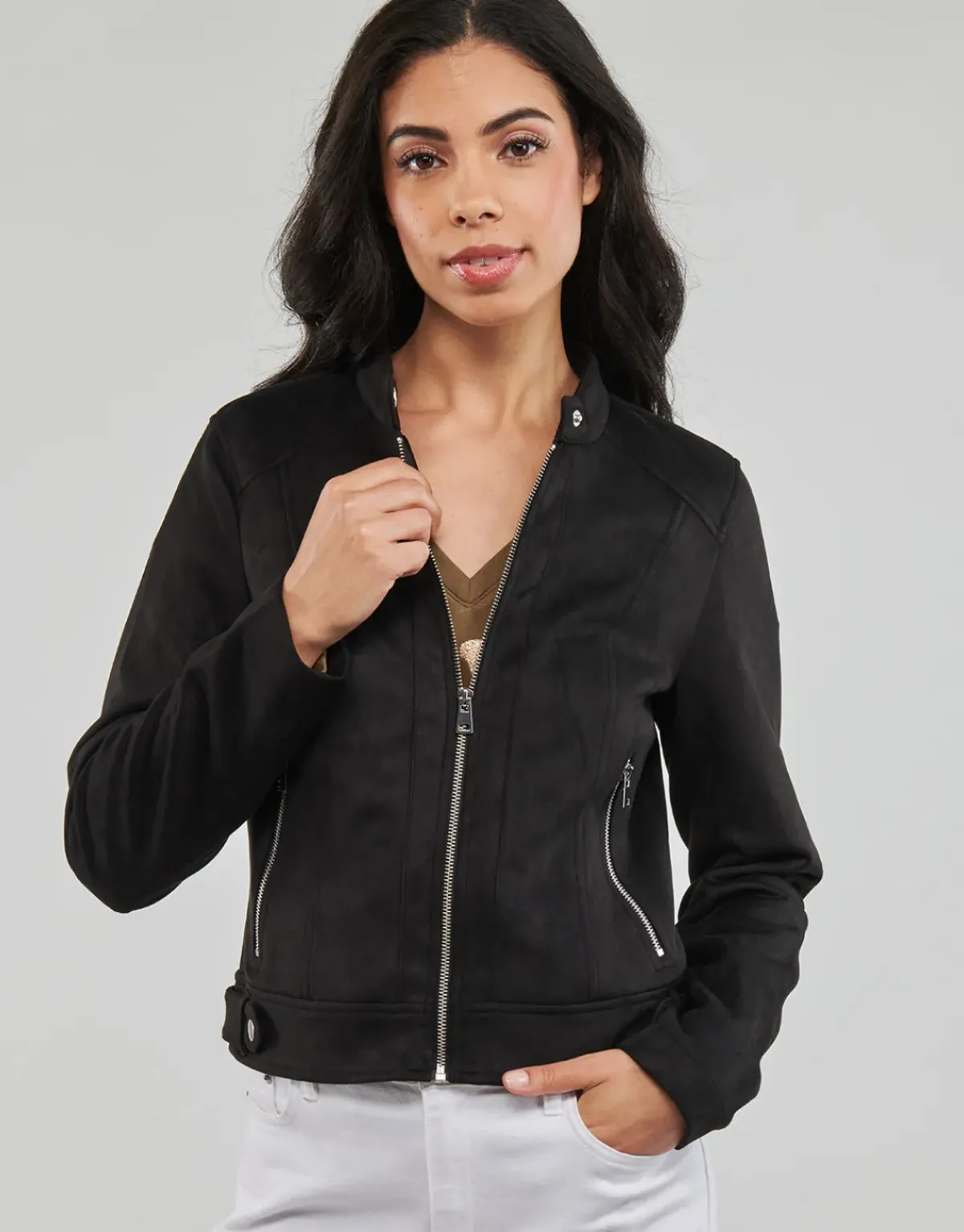 Vero Moda - VMJOSE MARI SHORT FAUX SUEDE JACKET BOOS