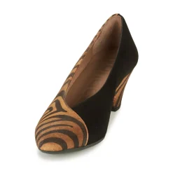 Wonders - I7601-ZEBRATO-CUERO-ANTE-NEGRO