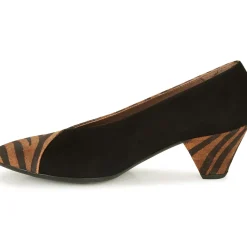 Wonders - I7601-ZEBRATO-CUERO-ANTE-NEGRO