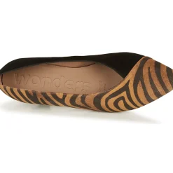 Wonders - I7601-ZEBRATO-CUERO-ANTE-NEGRO