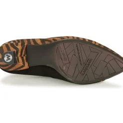 Wonders - I7601-ZEBRATO-CUERO-ANTE-NEGRO