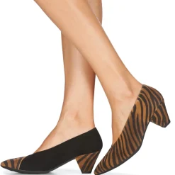 Wonders - I7601-ZEBRATO-CUERO-ANTE-NEGRO